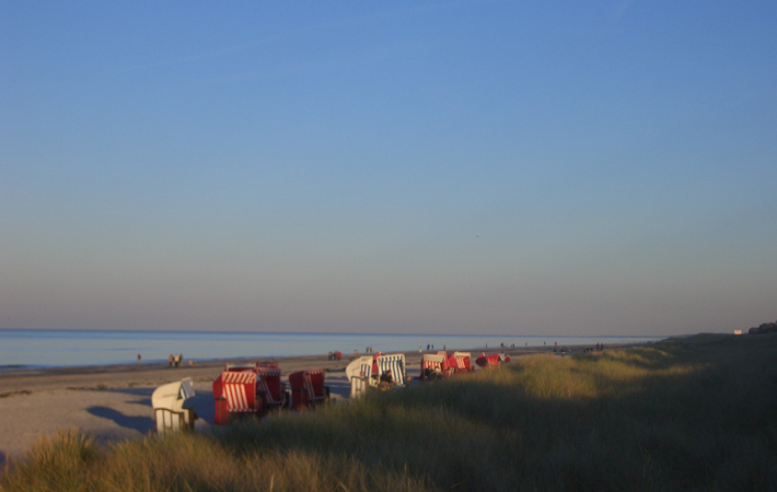 sonnenuntergangprerow strand
